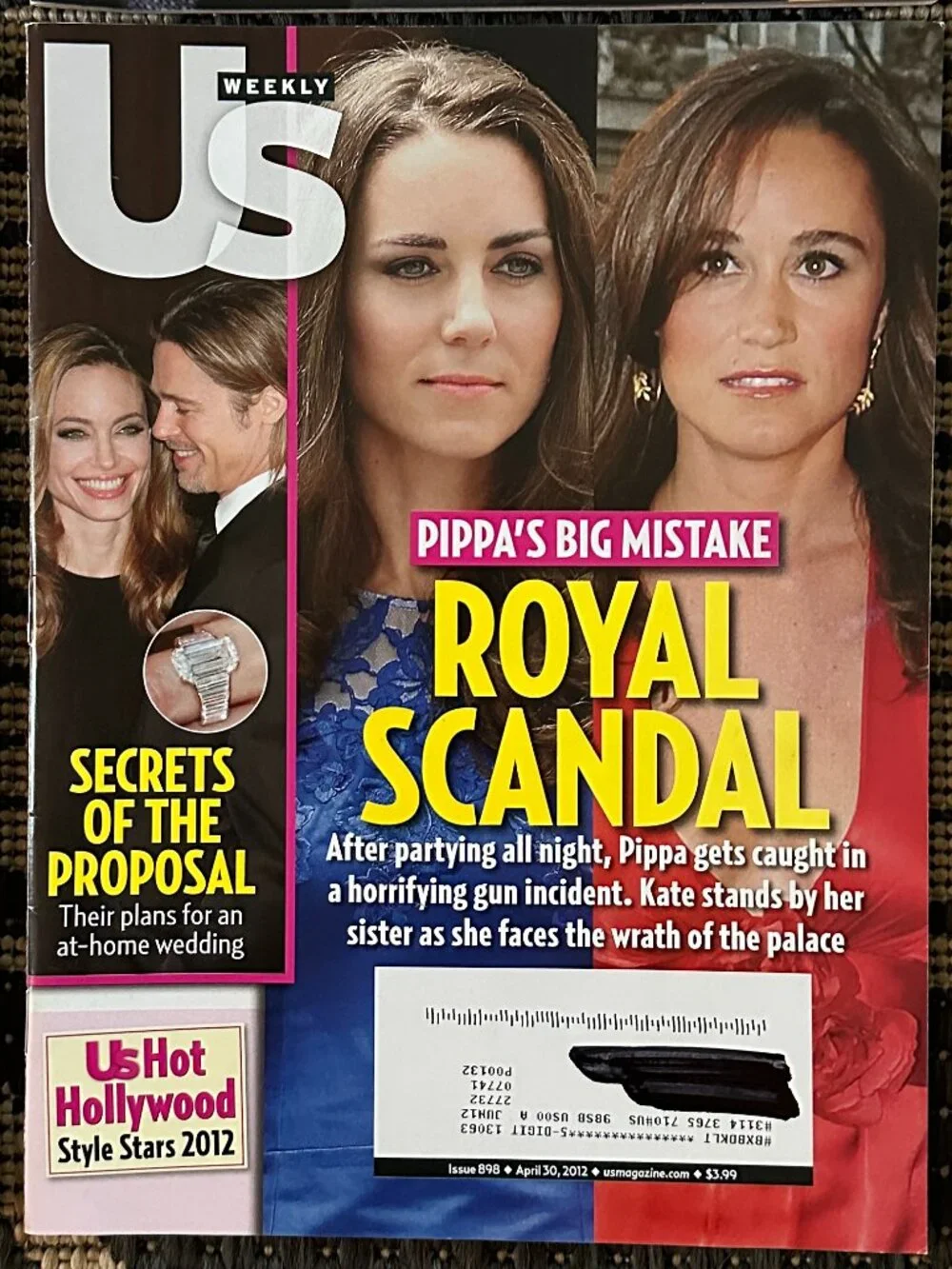 Vintage Lot of 6 US Weekly Magazines 2012 Celebrity Gossip Fashion Party Life